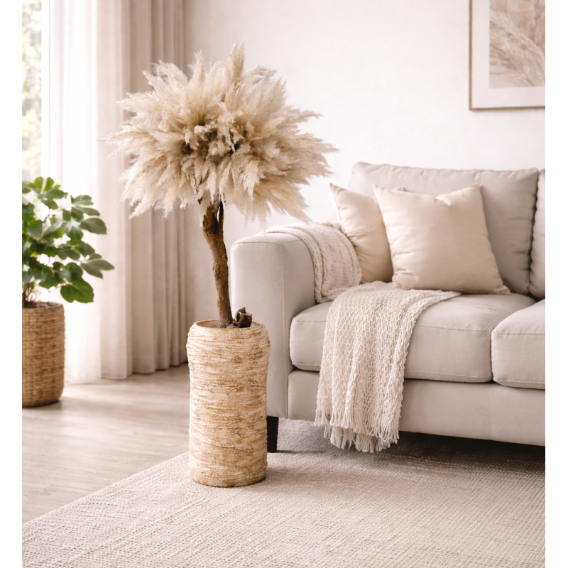 Pampas Tree Art #3 (Inclusief vaas)